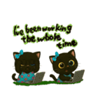 黒猫アルビと仲間たち（個別スタンプ：12）