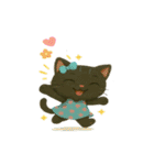 黒猫アルビと仲間たち（個別スタンプ：35）