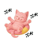 推し猫【桃】,,（個別スタンプ：27）