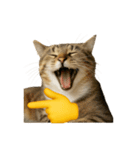 猫と黄色いおてて（個別スタンプ：7）