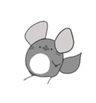 まるっとチンチラ①(グレー)（個別スタンプ：5）