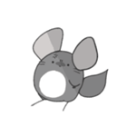 まるっとチンチラ①(グレー)（個別スタンプ：6）