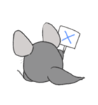 まるっとチンチラ①(グレー)（個別スタンプ：8）