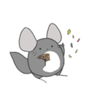 まるっとチンチラ①(グレー)（個別スタンプ：15）