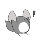 まるっとチンチラ①(グレー)（個別スタンプ：16）