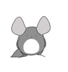 まるっとチンチラ①(グレー)（個別スタンプ：18）