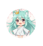 桜満開みなみちゃんスタンププレミアム（個別スタンプ：4）