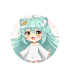 桜満開みなみちゃんスタンププレミアム（個別スタンプ：7）