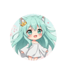 桜満開みなみちゃんスタンププレミアム（個別スタンプ：8）