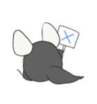 まるっとチンチラ①(ブラック)（個別スタンプ：8）