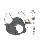 まるっとチンチラ①(ブラック)（個別スタンプ：9）