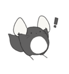 まるっとチンチラ①(ブラック)（個別スタンプ：16）