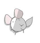 まるっとチンチラ①(ホワイト)（個別スタンプ：3）