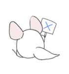 まるっとチンチラ①(ホワイト)（個別スタンプ：8）