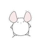 まるっとチンチラ①(ホワイト)（個別スタンプ：14）