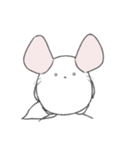 まるっとチンチラ①(ホワイト)（個別スタンプ：18）