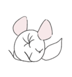 まるっとチンチラ①(ホワイト)（個別スタンプ：19）