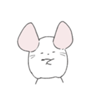 まるっとチンチラ①(ホワイト)（個別スタンプ：21）