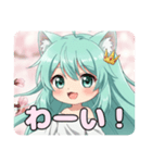 桜満開みなみちゃんスタンプ（個別スタンプ：3）