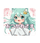 桜満開みなみちゃんスタンプ（個別スタンプ：4）