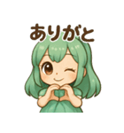 ミントリボンのかわいい女の子 vol.1（個別スタンプ：2）