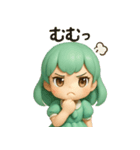 ミントリボンのかわいい女の子 vol.1（個別スタンプ：15）