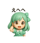 ミントリボンのかわいい女の子 vol.1（個別スタンプ：18）