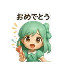 ミントリボンのかわいい女の子 vol.1（個別スタンプ：19）