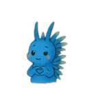 アオミノウミウシ Blue Dragon 016（個別スタンプ：14）