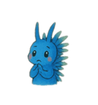アオミノウミウシ Blue Dragon 016（個別スタンプ：15）