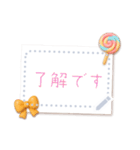 書き込める♥ぷっくりスイーツカード（個別スタンプ：14）
