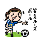 サッカー女子 ダジャレ（個別スタンプ：9）