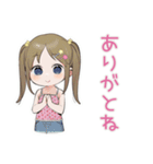 女児のはやねします宣言♡（個別スタンプ：3）