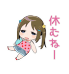 女児のはやねします宣言♡（個別スタンプ：21）
