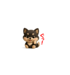 『超ちいさい』3D黒ポメ（個別スタンプ：14）