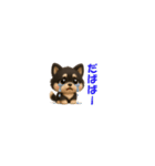 『超ちいさい』3D黒ポメ（個別スタンプ：34）