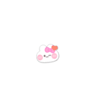 超小さいうしゃぎ！！1 ピンク（個別スタンプ：13）