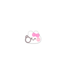 超小さいうしゃぎ！！1 ピンク（個別スタンプ：15）