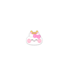 超小さいうしゃぎ！！1 ピンク（個別スタンプ：20）