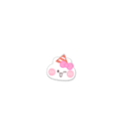 超小さいうしゃぎ！！1 ピンク（個別スタンプ：21）