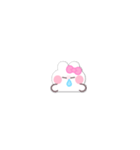 超小さいうしゃぎ！！1 ピンク（個別スタンプ：26）