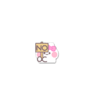 超小さいうしゃぎ！！1 ピンク（個別スタンプ：30）