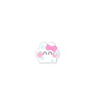 超小さいうしゃぎ！！1 ピンク（個別スタンプ：34）