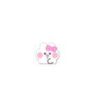 超小さいうしゃぎ！！1 ピンク（個別スタンプ：35）