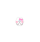 超小さいうしゃぎ！！1 ピンク（個別スタンプ：36）