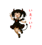 魔界の子 魔子ちゃんのキュンかわスタンプ（個別スタンプ：5）