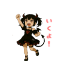 魔界の子 魔子ちゃんのキュンかわスタンプ（個別スタンプ：6）