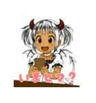 魔界の子 魔子ちゃんのキュンかわスタンプ（個別スタンプ：11）