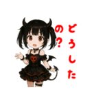 魔界の子 魔子ちゃんのキュンかわスタンプ（個別スタンプ：19）
