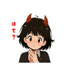 魔界の子 魔子ちゃんのキュンかわスタンプ（個別スタンプ：23）